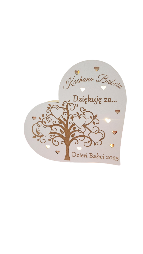 Serce stojące podświetlane