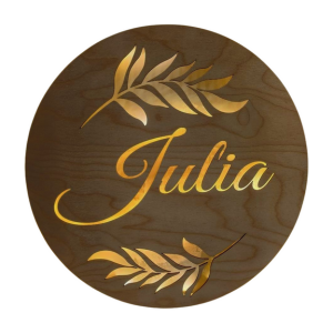 Lampka nocna z imieniem okrągła