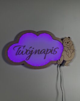 Lampka Nocna Chmurka+Pleksi mleczna