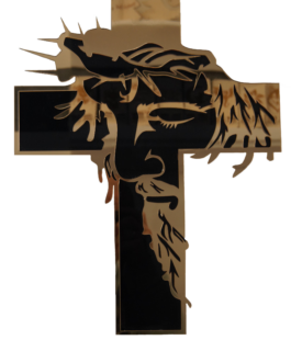 Akrylowy krzyż z Jezusem