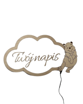 Lampka Nocna Chmurka+Pleksi mleczna