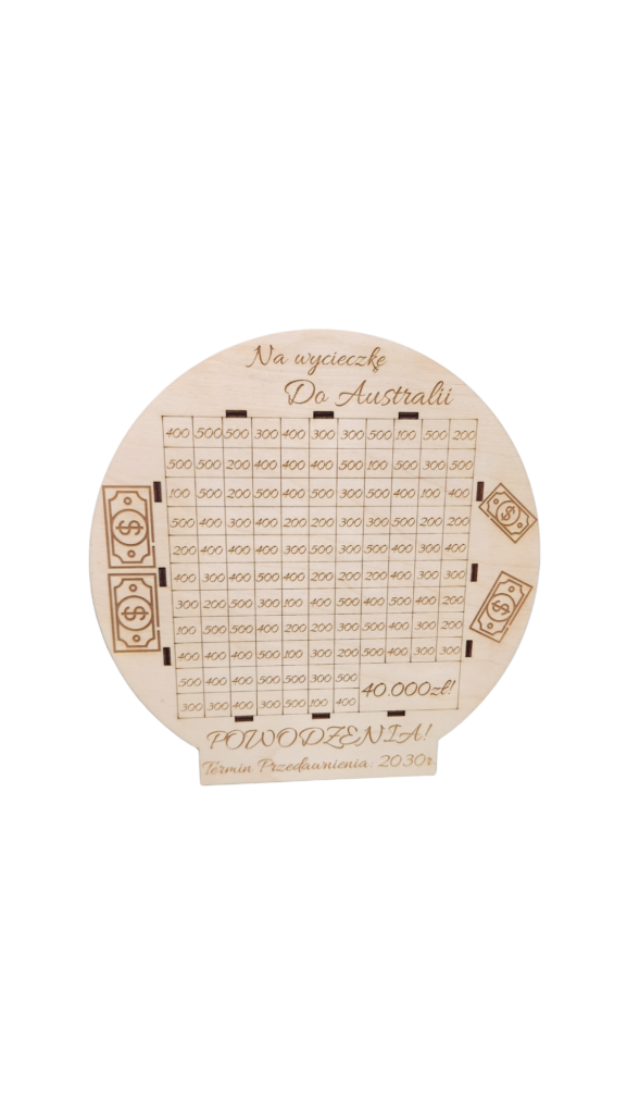 Skarbonka duża okrągła