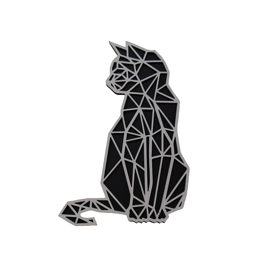 Kot Geometryczny obraz na ścianę.