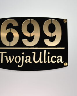 Tabliczka adresowa Elegance Gold
