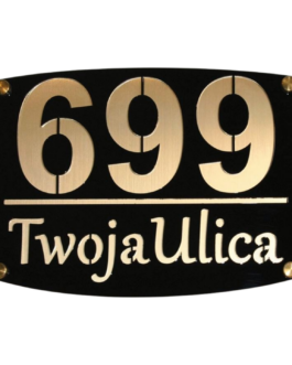 Tabliczka adresowa Elegance Gold