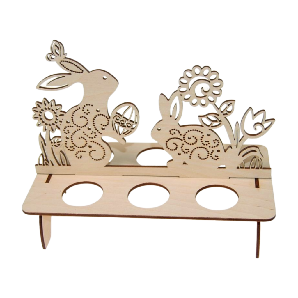 Stojak na 6 jajek-Zające