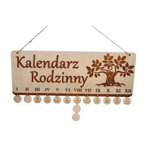 Kalendarz Rodzinny prostokąt